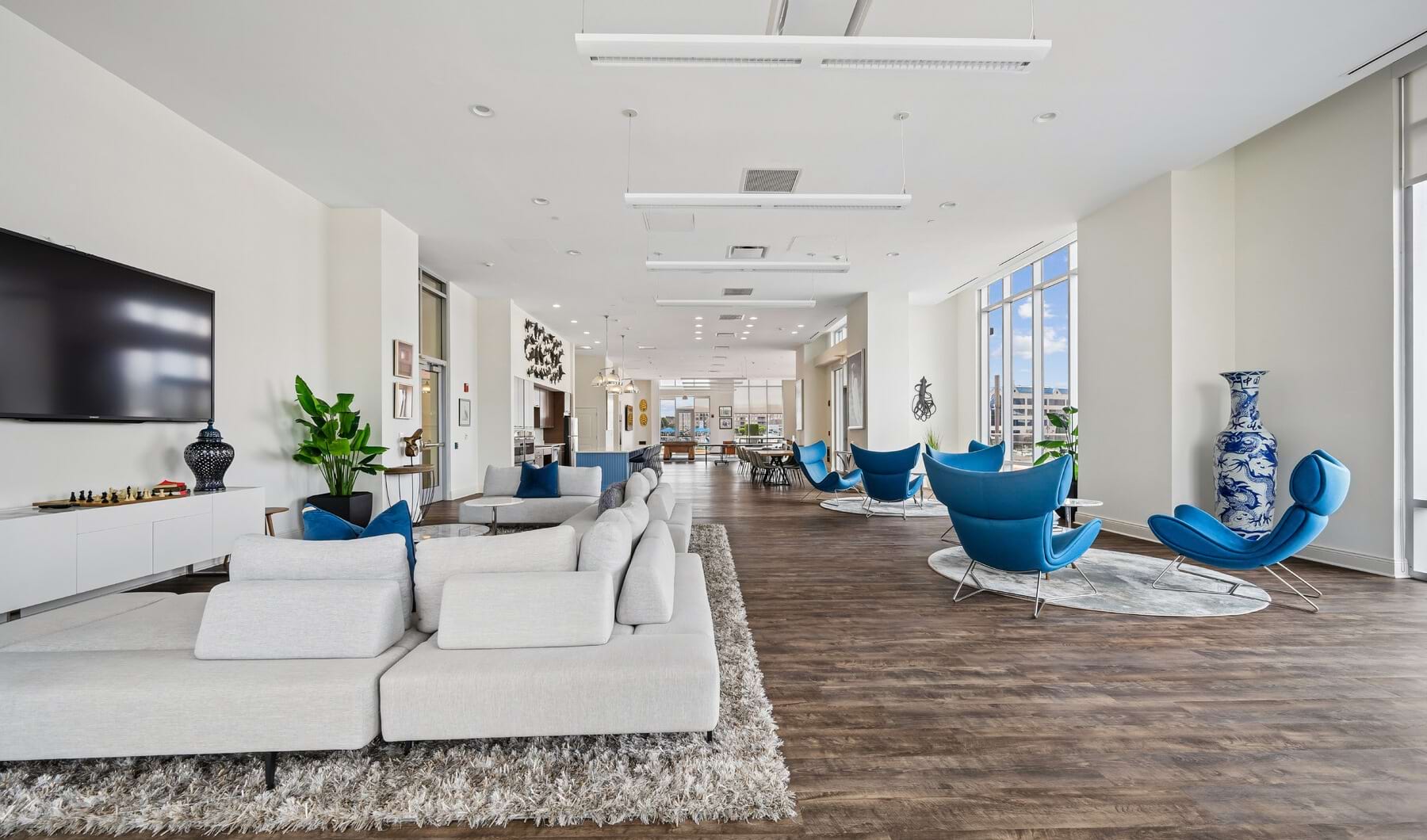 beacon harbor point image of their stamford apartments clubhouse lounge